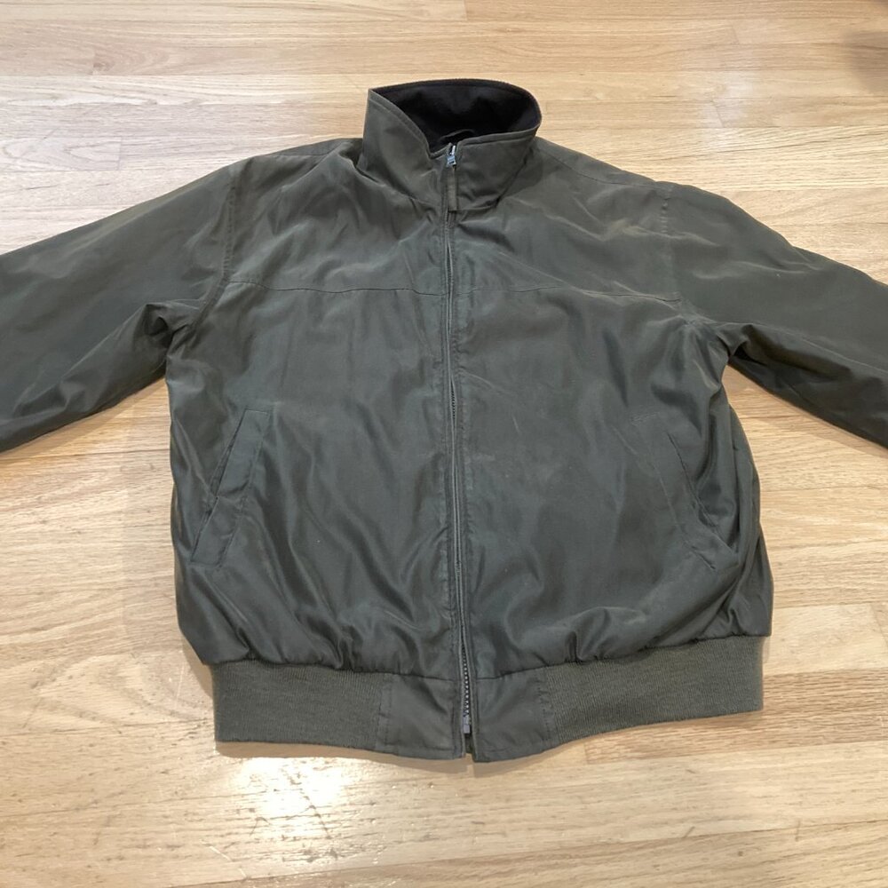 Claiborne Outwear Men's The Melrose Microfiber Jacket, Color Gray/Brown, Size M